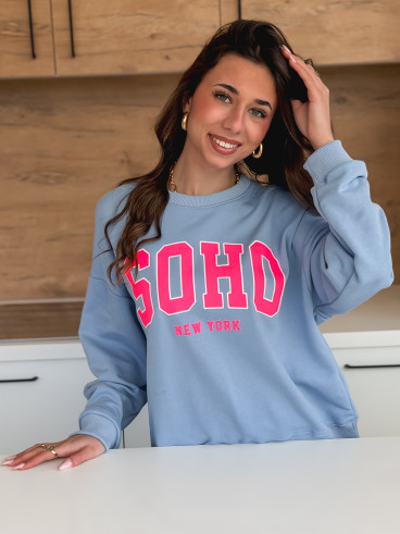 Pull Adaya - Bleu/Rose