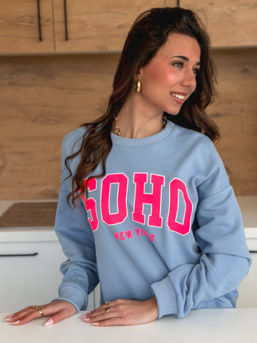 Pull Adaya - Bleu/Rose