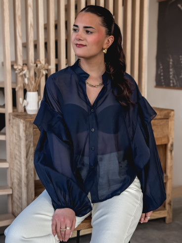 Chemise Soanna - Bleu marine Chemise Soanna - Bleu marine