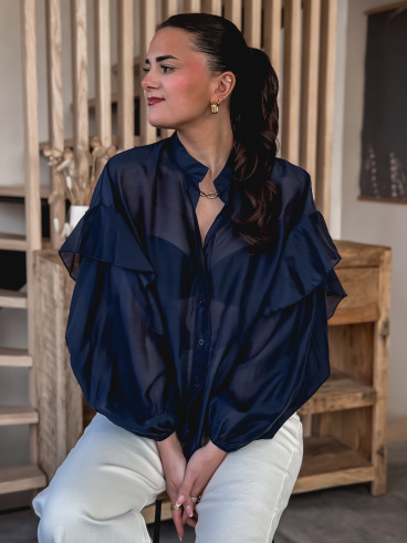 Chemise Soanna - Bleu marine Chemise Soanna - Bleu marine