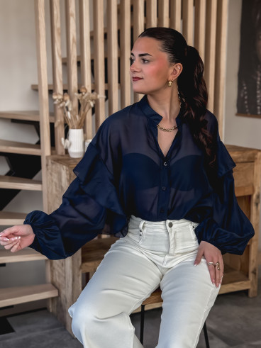 Chemise Soanna - Bleu marine Chemise Soanna - Bleu marine