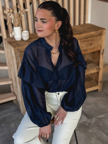 Chemise Soanna - Bleu marine Chemise Soanna - Bleu marine