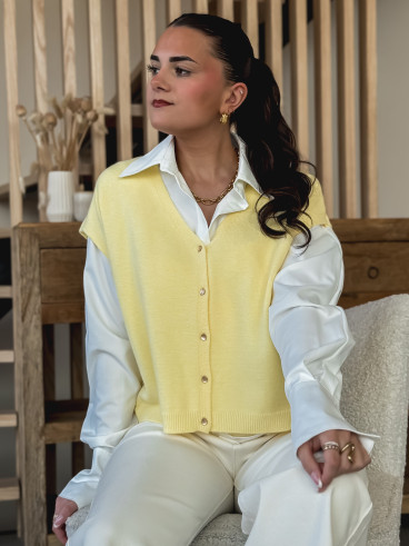 Gilet Gabbie - Jaune Gilet Gabbie - Jaune