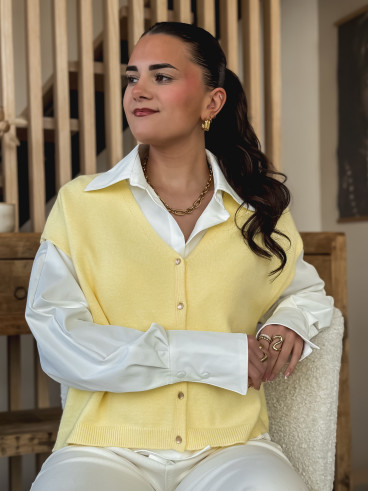 Gilet Gabbie - Jaune Gilet Gabbie - Jaune