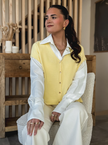 Gilet Gabbie - Jaune Gilet Gabbie - Jaune