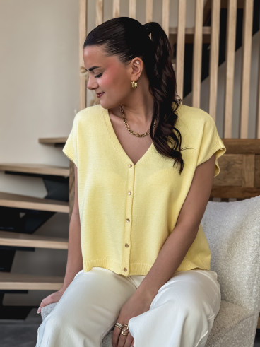 Gilet Gabbie - Jaune Gilet Gabbie - Jaune