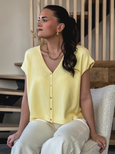 Gilet Gabbie - Jaune Gilet Gabbie - Jaune
