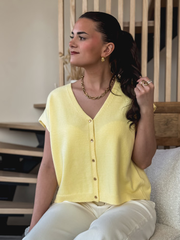 Gilet Gabbie - Jaune Gilet Gabbie - Jaune
