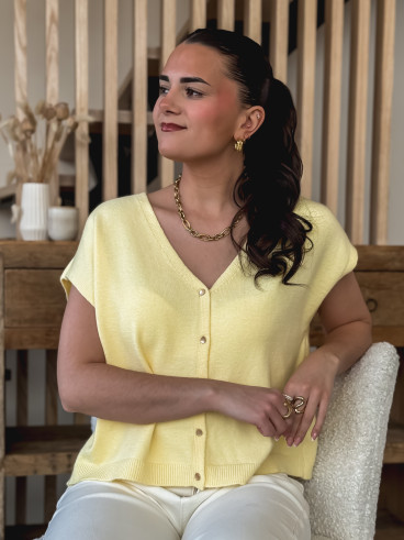 Gilet Gabbie - Jaune Gilet Gabbie - Jaune