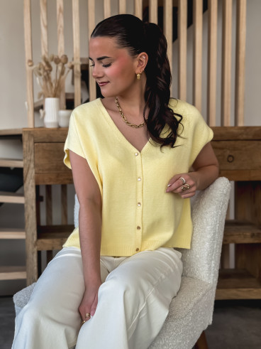 Gilet Gabbie - Jaune Gilet Gabbie - Jaune