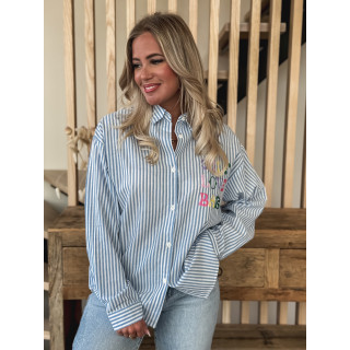 Chemise "Self love baby" - Bleu