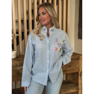 Chemise "Self love baby" - Bleu