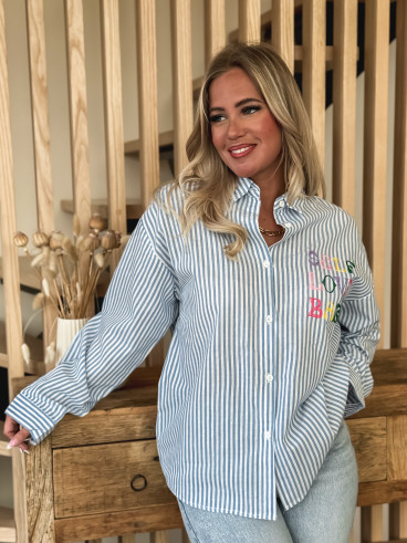 Chemise "Self love baby" - Bleu