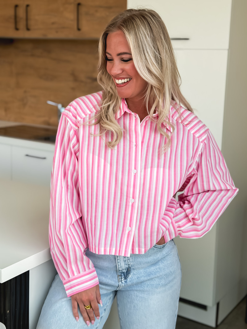 Chemise Siena - Rose/Blanc