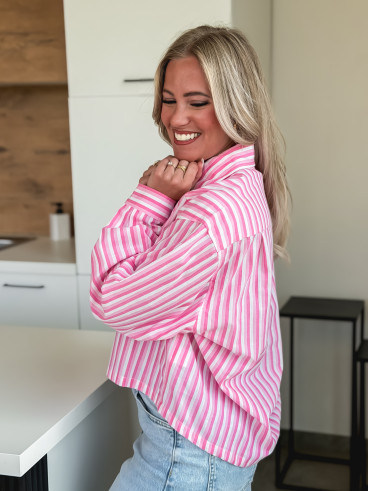 Chemise Siena - Rose/Blanc