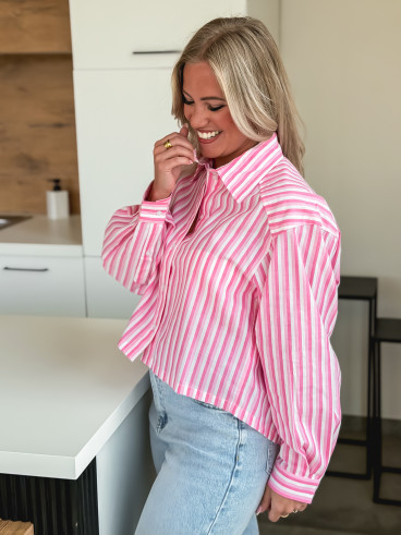 Chemise Siena - Rose/Blanc