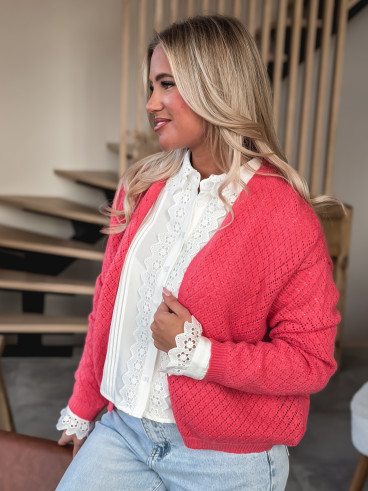 Gilet Amorine - Corail