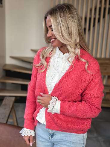 Gilet Amorine - Corail Gilet Amorine - Corail