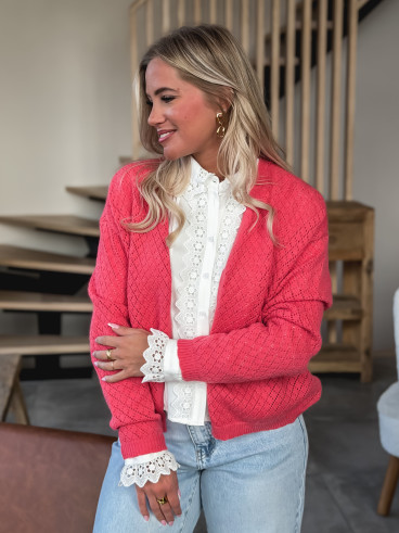 Gilet Amorine - Corail
