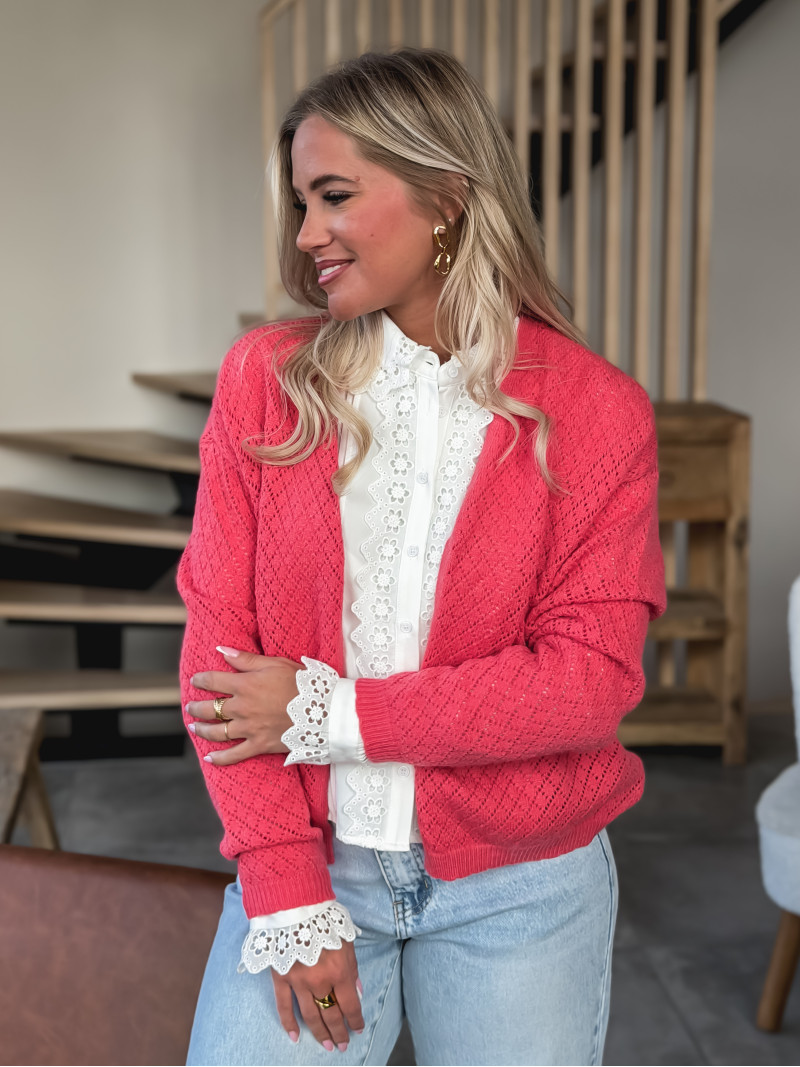 Gilet Amorine - Corail Gilet Amorine - Corail