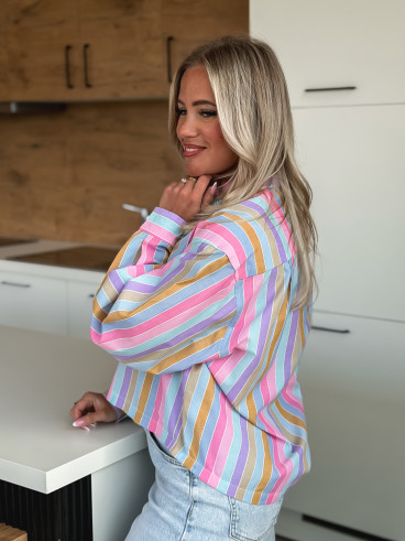 Crop chemise Siena - Multicolore