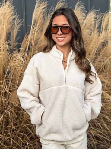 Pull teddy Nallia - Ecru