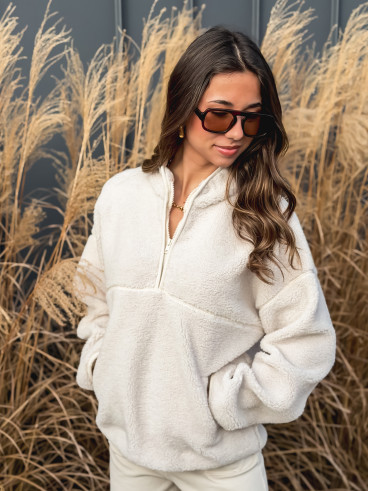 Pull teddy Nallia - Ecru