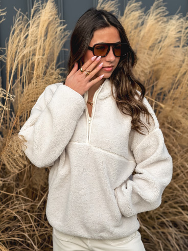 Pull teddy Nallia - Ecru