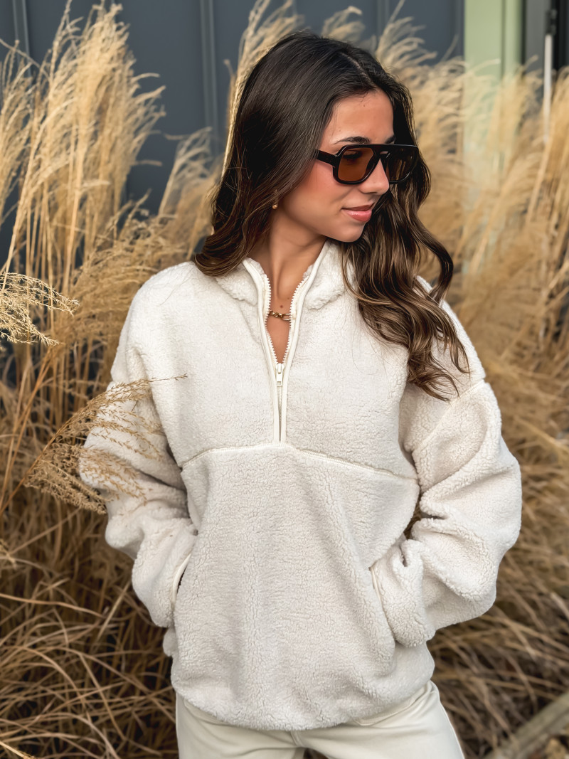 Pull teddy Nallia - Ecru