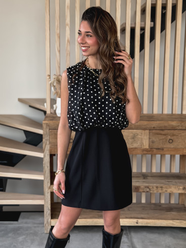 Robe courte Kalysa - Noir Robe courte Kalysa - Noir