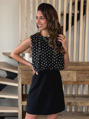 Robe courte Kalysa - Noir Robe courte Kalysa - Noir