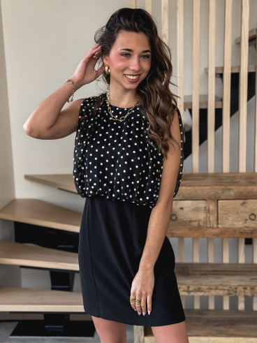 Robe courte Kalysa - Noir Robe courte Kalysa - Noir