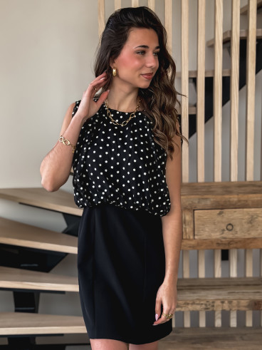 Robe courte Kalysa - Noir Robe courte Kalysa - Noir