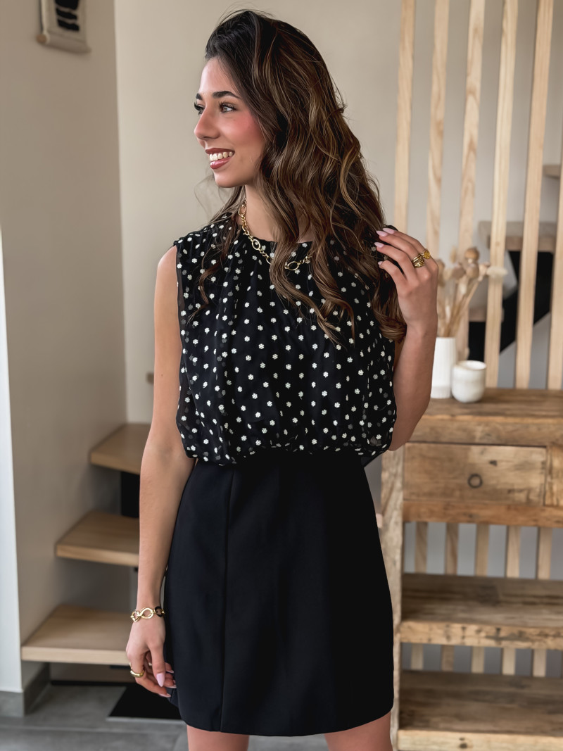 Robe courte Kalysa - Noir Robe courte Kalysa - Noir