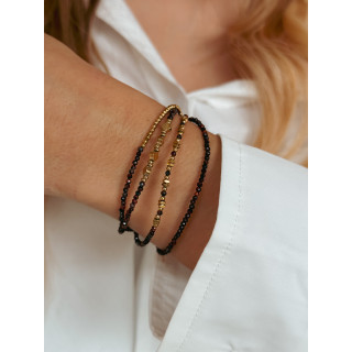 Bracelet Enolia - Chocolat/Doré