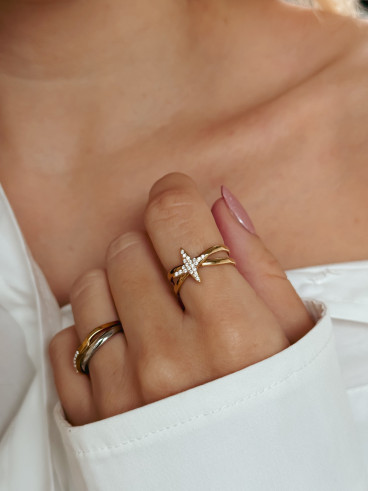 Bague Astre - Doré