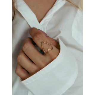 Bague "coeur" - Doré