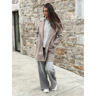 Manteau Lésia - Taupe