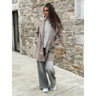 Manteau Lésia - Taupe