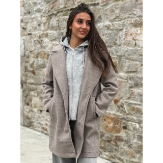 Manteau Lésia - Taupe
