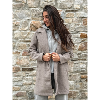 Manteau Lésia - Taupe