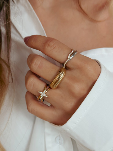 Bague Mélise - Doré/Argenté