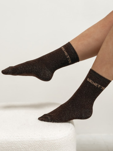 Chaussettes "Bichette" - Choco