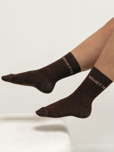 Chaussettes "Bichette" - Choco