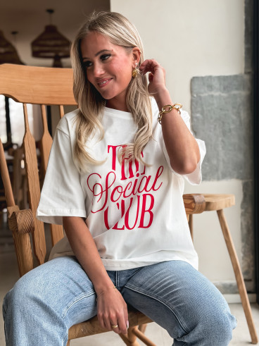 T-shirt "the social club" - Blanc