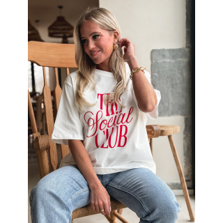 T-shirt "the social club" - Blanc