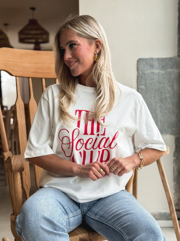 T-shirt "the social club" - Blanc