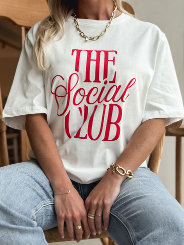 T-shirt "the social club" - Blanc