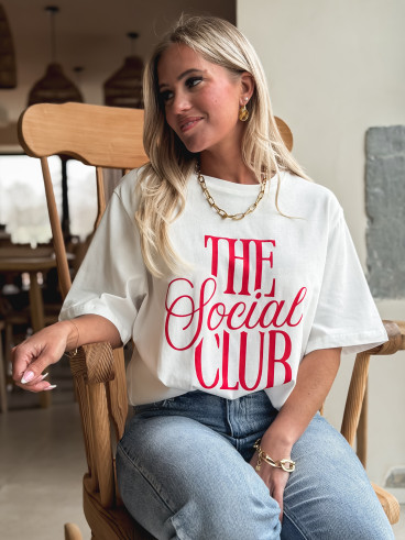 T-shirt "the social club" - Blanc