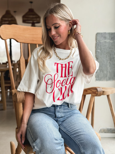 T-shirt "the social club" - Blanc